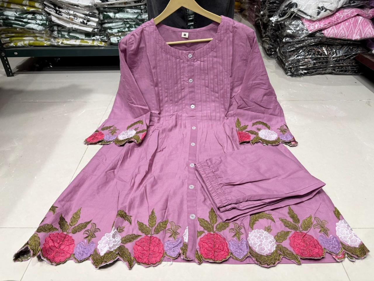Trendy Women’s Cotton Co-ord Set 60×60 – Stylish Workwear Cord Set in Beautiful Colours