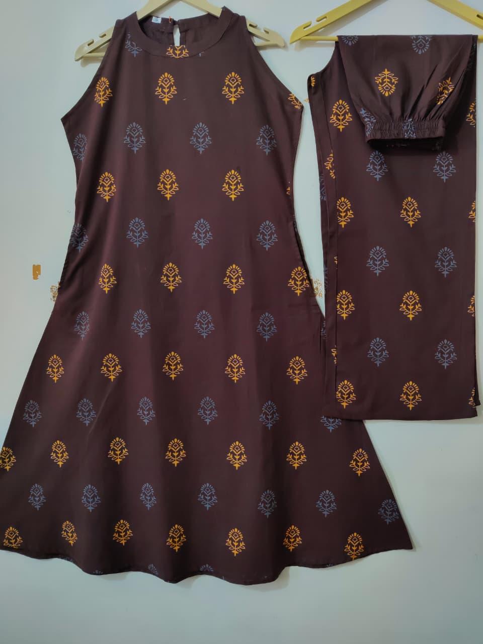 Women’s Office Wear Printed Kurta Palazzo Set | Elegant Ethnic Kurti Set