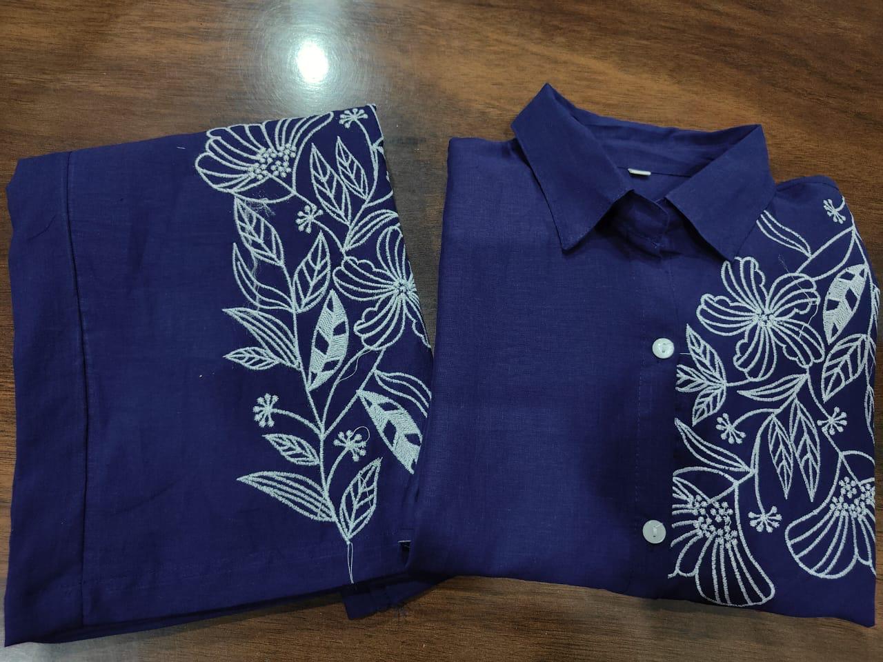 Bagrubazzar Womenโs Embroidered Cord Set with Designer Embroidery Palazzo (BBKF20)