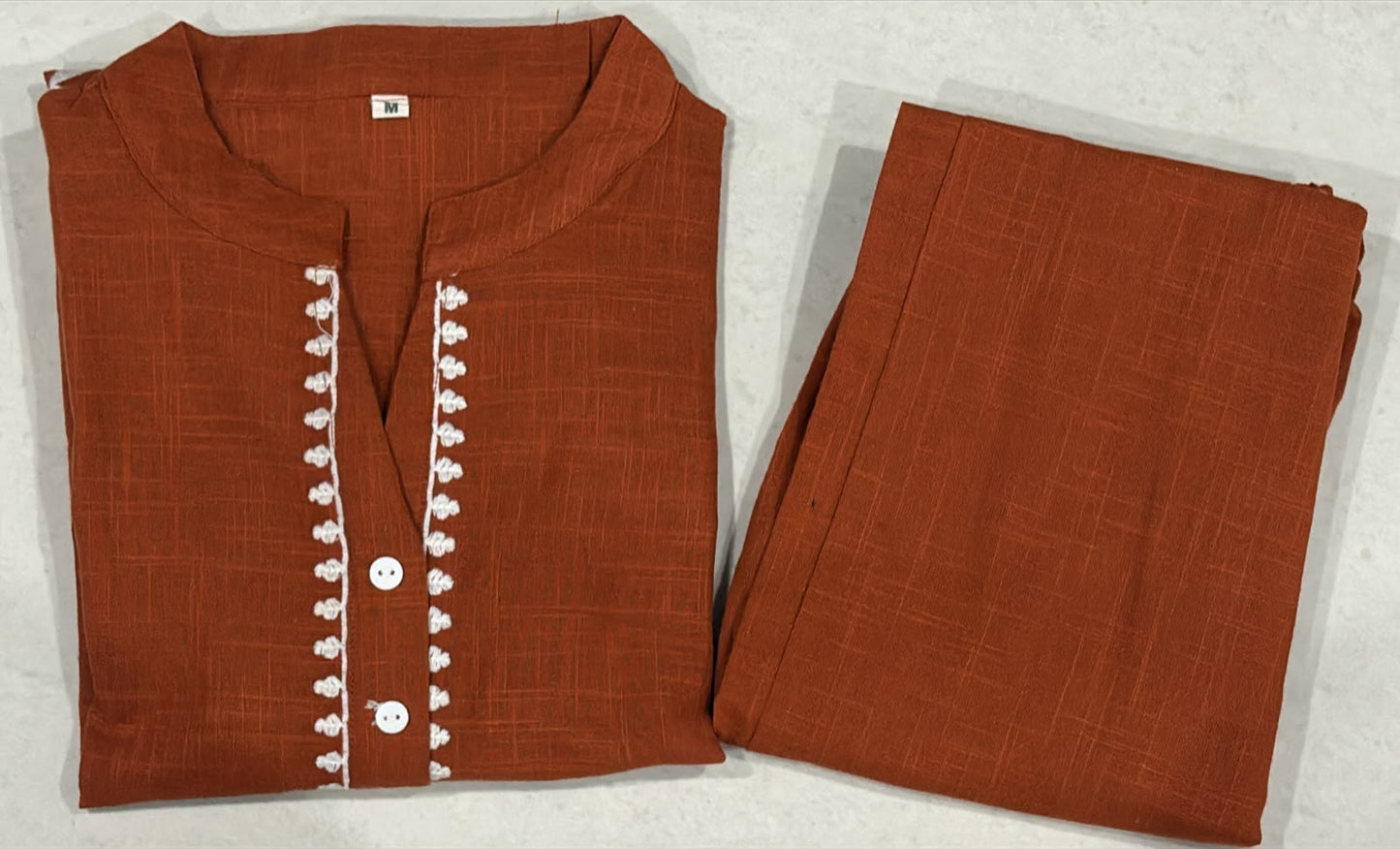 Bagrubazzar Women's Premium Cotton Embroidered Co-Ord Set