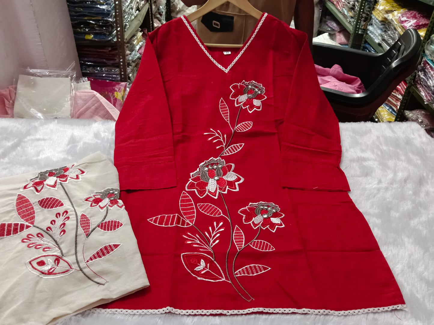 Bagrubazzar Premium Embroidered Co-Ord Set for Women