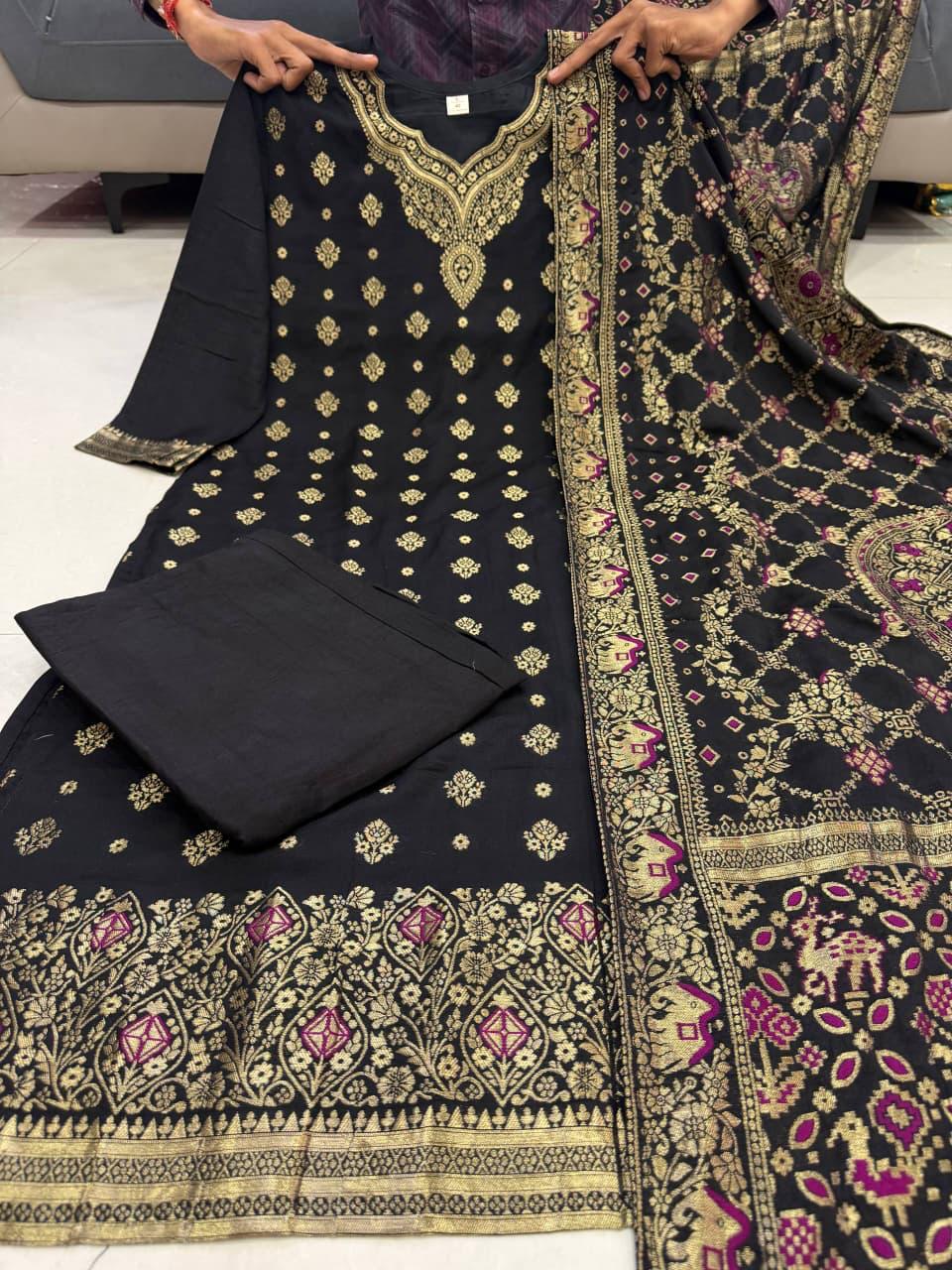New Arrival: Pure Kanjivaram Glass Tissue Special Suit Set