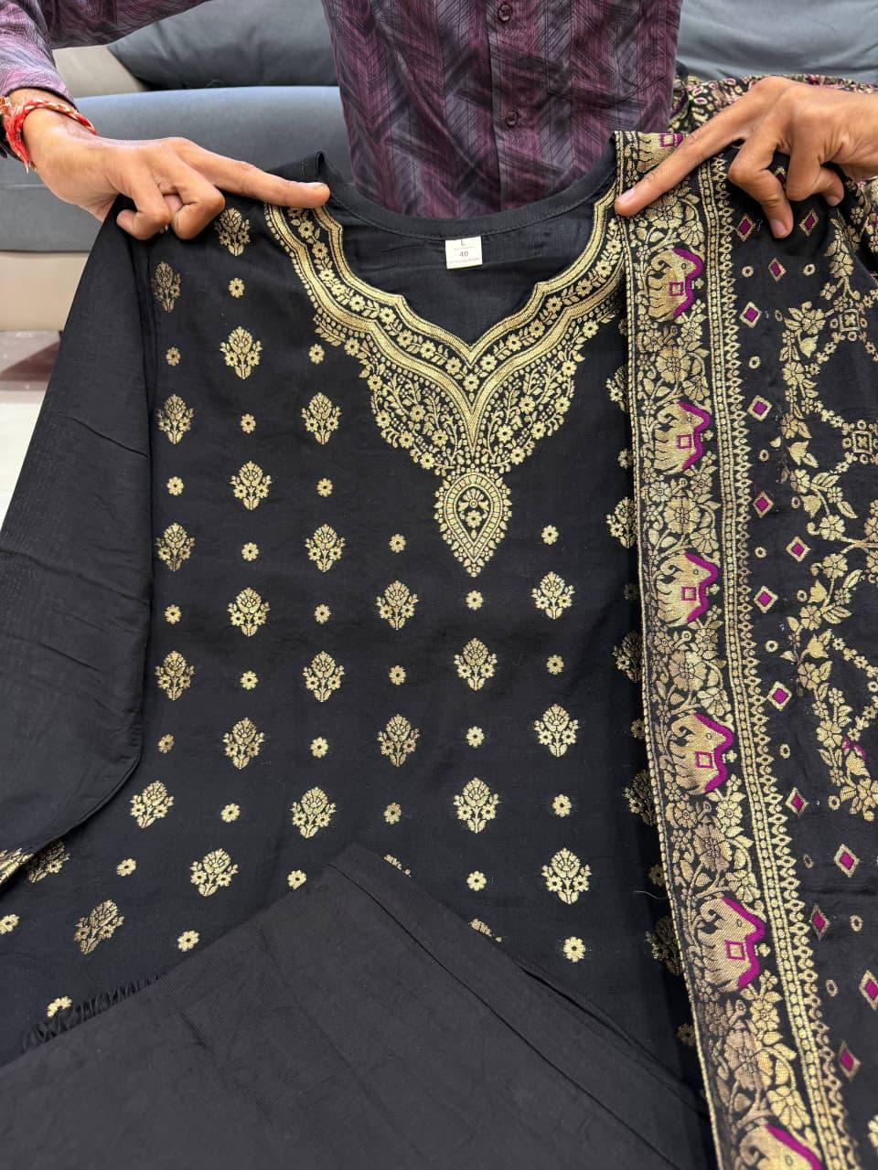 New Arrival: Pure Kanjivaram Glass Tissue Special Suit Set