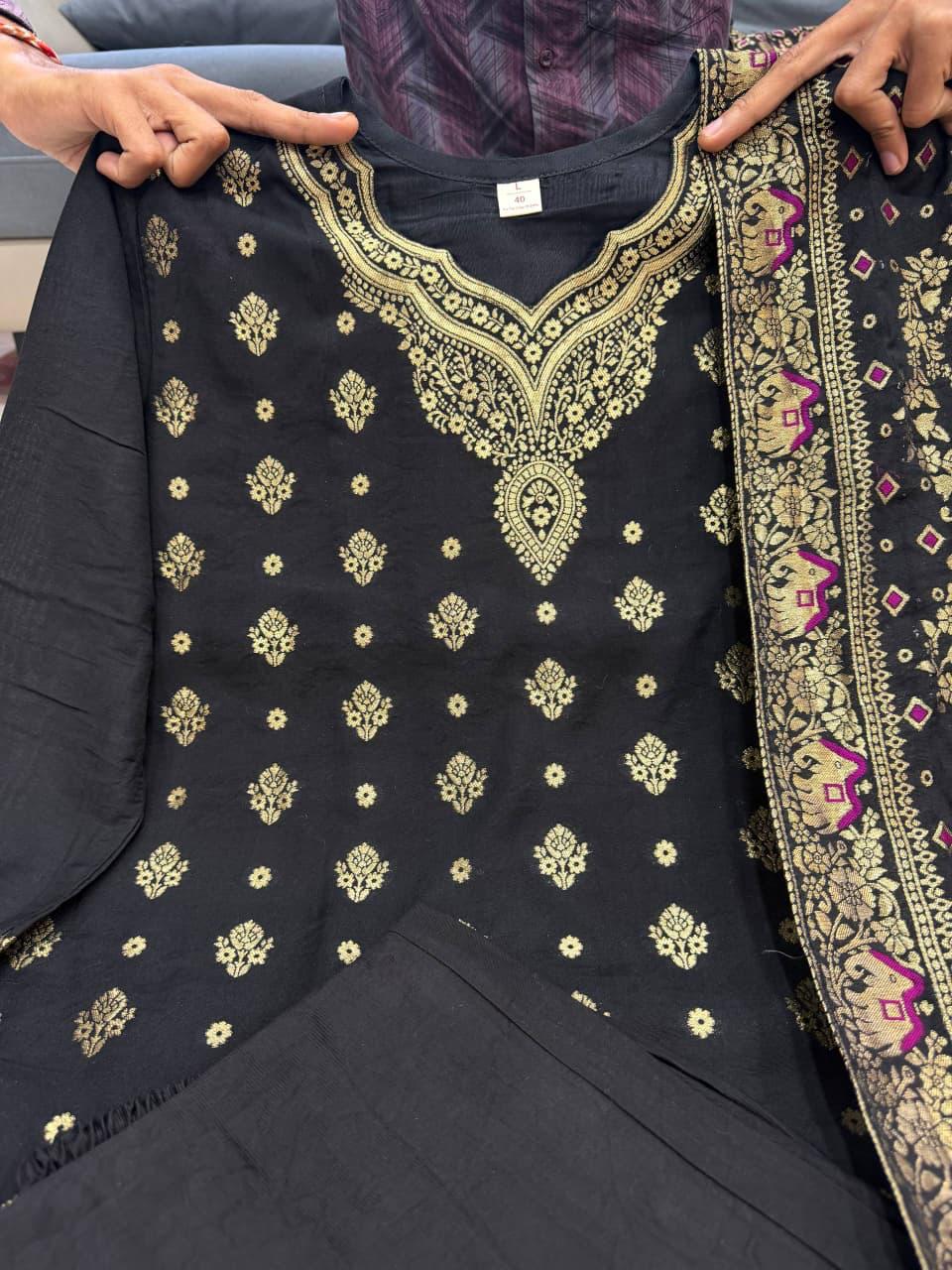 New Arrival: Pure Kanjivaram Glass Tissue Special Suit Set