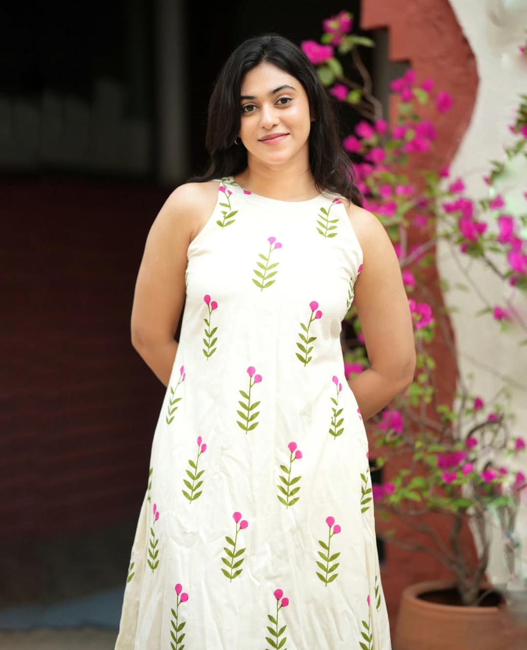 Bagrubazzar Premium Floral Fine cotton kurti Palazza set