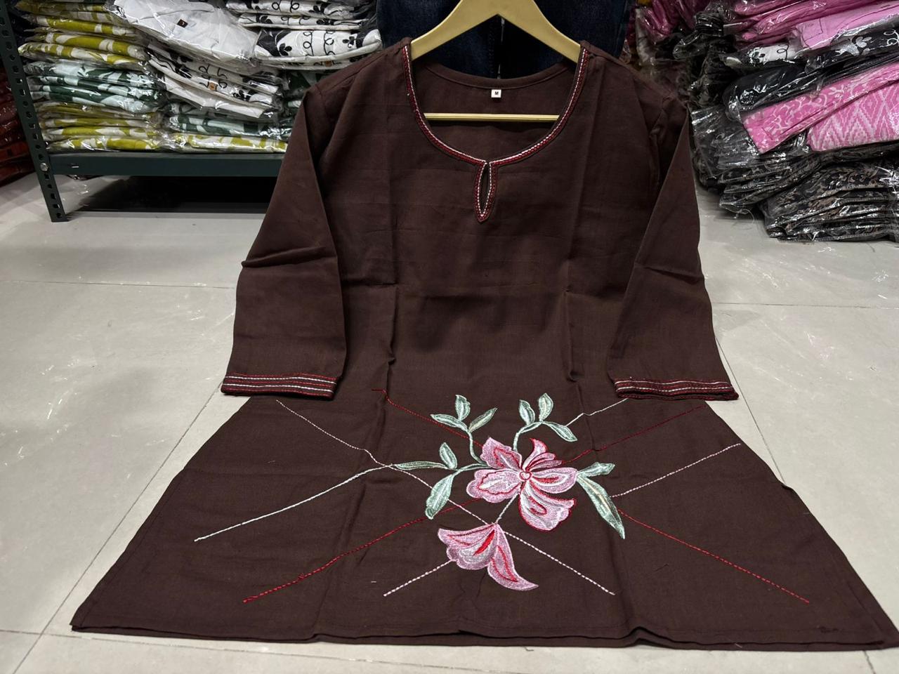 BagruBazzar Women’s Premium Cotton Flex Co-Ord Set with Elegant Embroidery