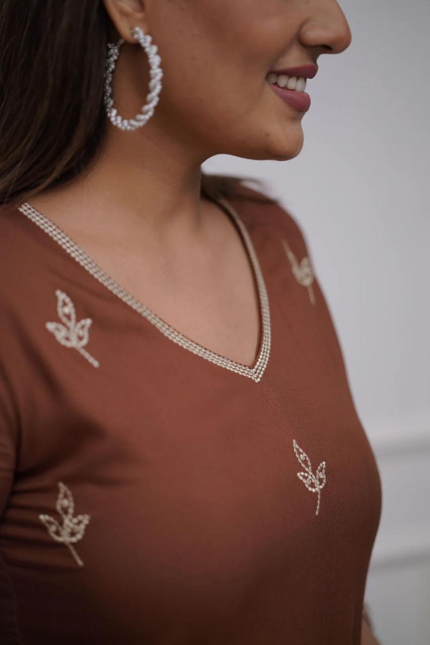 Pure Cotton Embroidered Kurti Set with Pant | Summer Ethnic Wear | Bagrubazzar