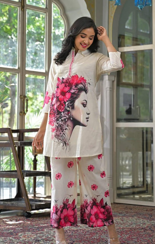Bagrubazzar Digital Print Co-ord Set (BBCD05)