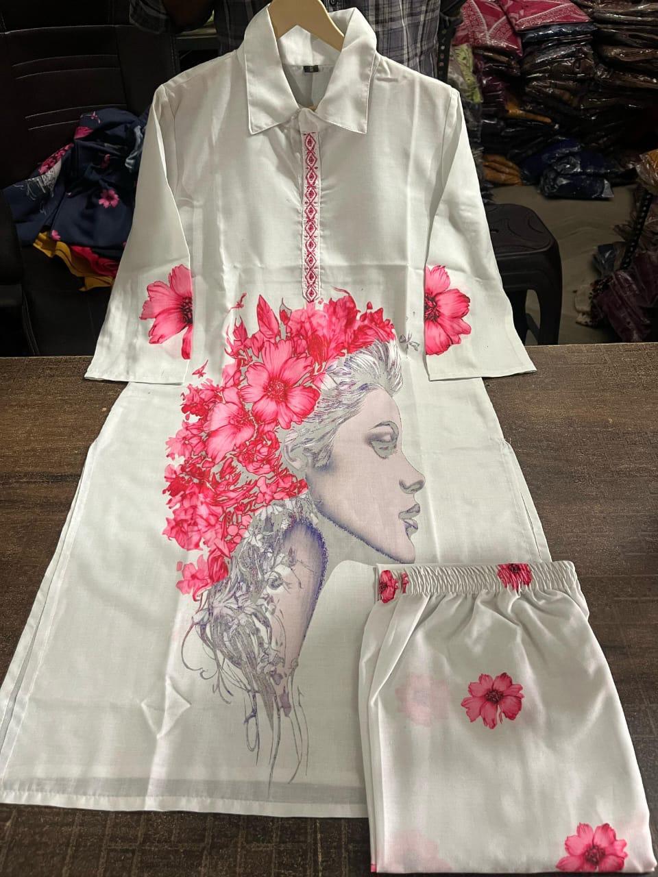Bagrubazzar Digital Print Co-ord Set (BBCD06)