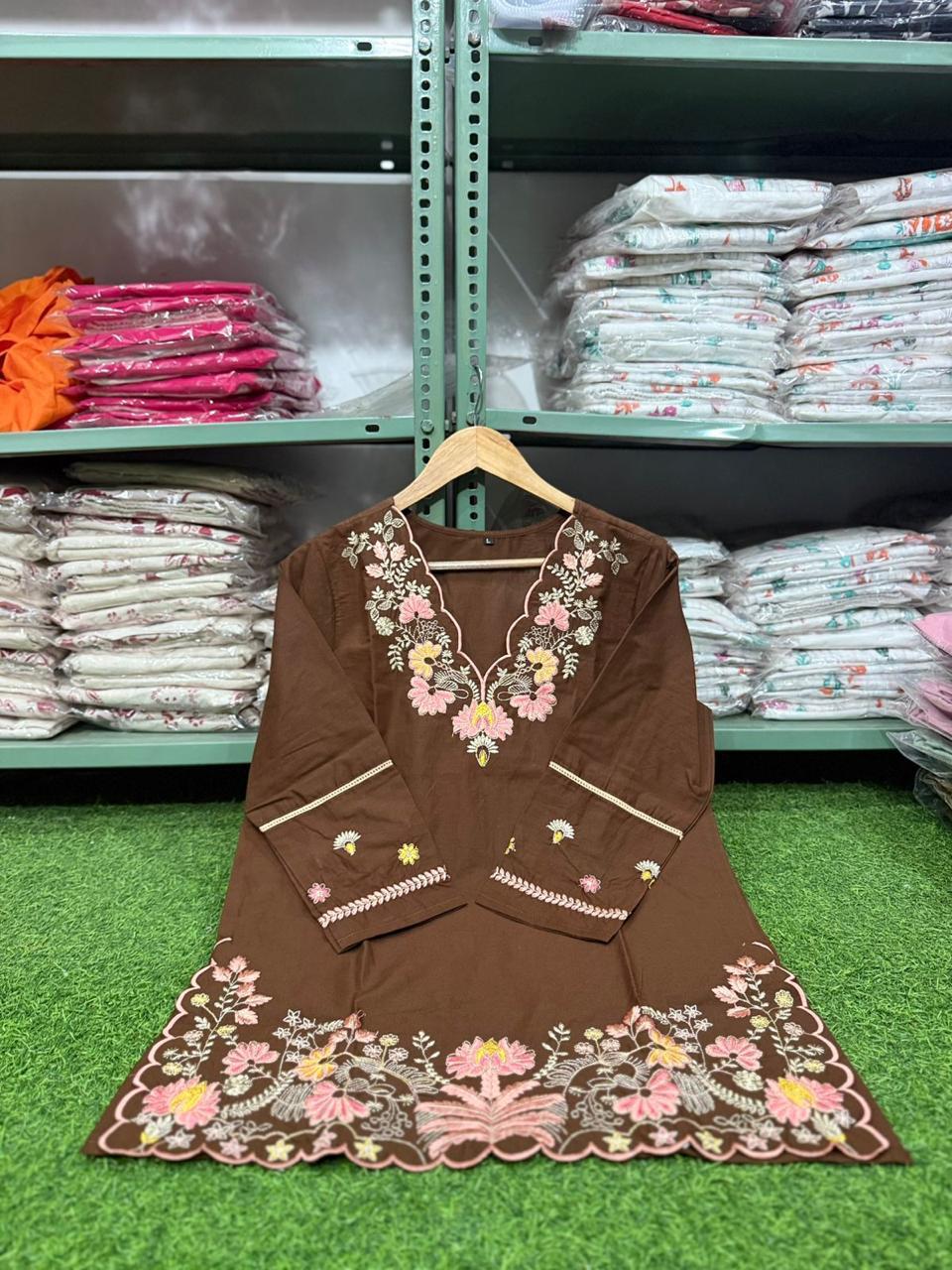 Bagrubazzar New Cotton Embroidered Co-ord Set (BBCD07)