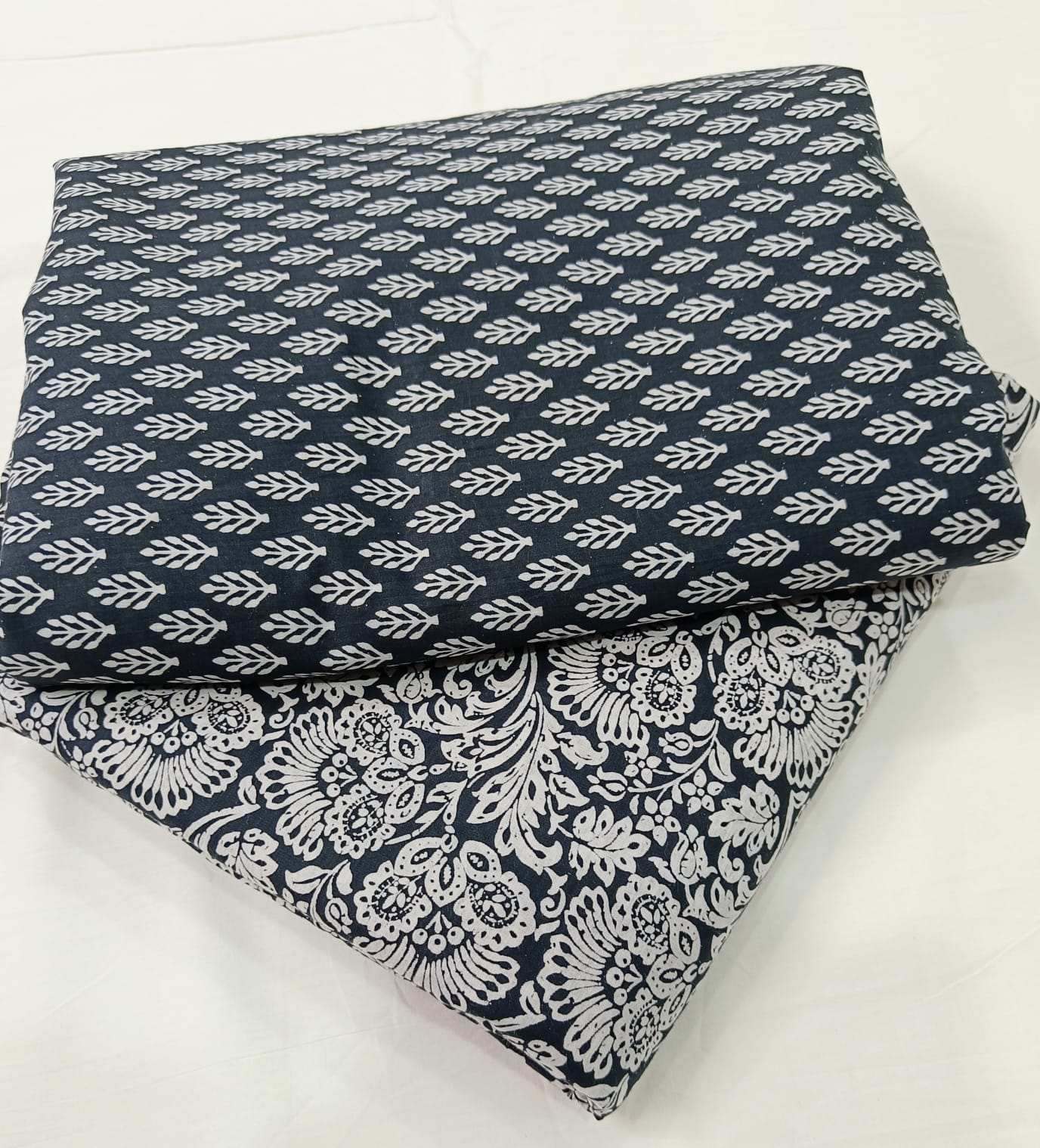 Bagrubazzar Jaipur Artisanal Hand Block Print Cotton Suit Fabric Set (BBTB10)
