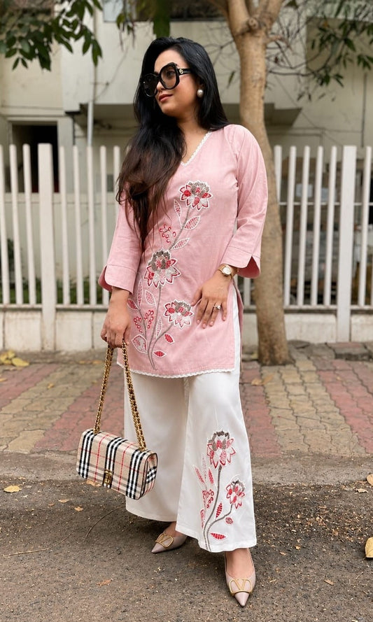 Bagrubazzar Premium Embroidered Co-Ord Set for Women