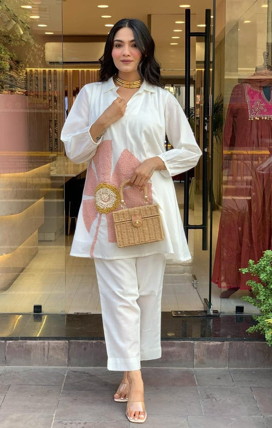 Bagrubazzar Premium Woven Cotton Co-Ord Set for Women