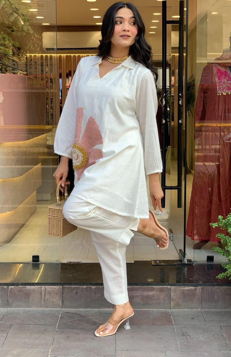 Bagrubazzar Premium Woven Cotton Co-Ord Set for Women
