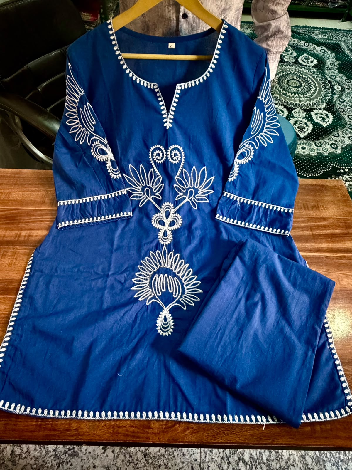 Bagrubazzar Premium Women's Embroidered Cotton Co-Ord Set