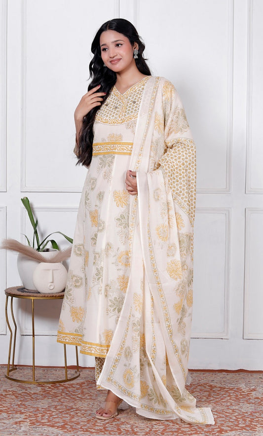 Bagrubazzar Premium Cotton Ethnic Suit Set for Women – 60x60 Soft Cotton Collection