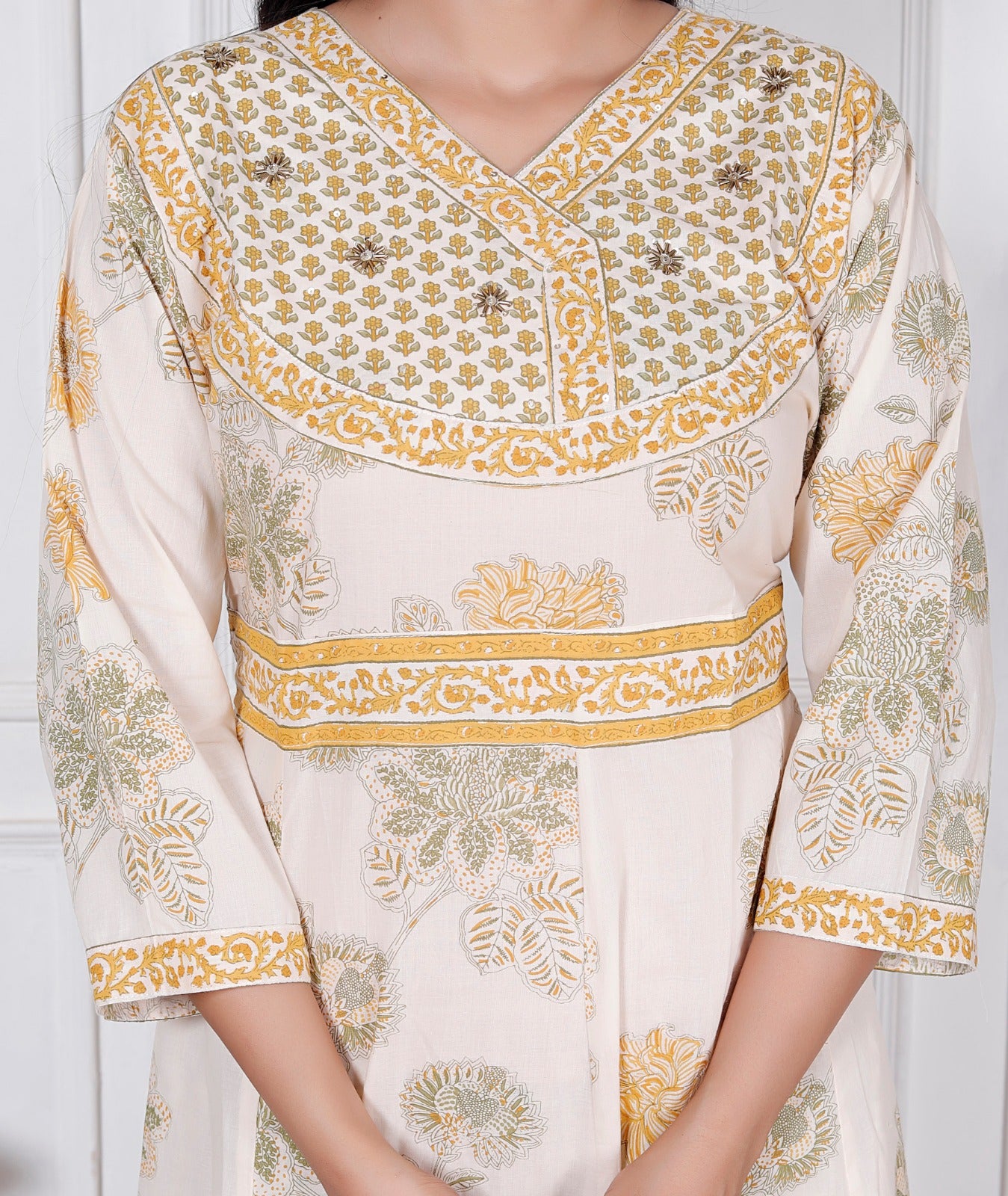 Bagrubazzar Premium Cotton Ethnic Suit Set for Women – 60x60 Soft Cotton Collection