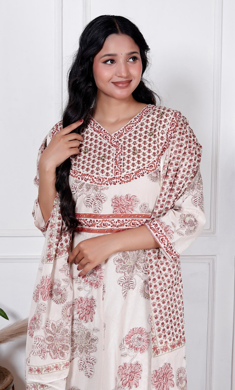Bagrubazzar Premium Cotton 60x60 Dress Material Suit Set for Women