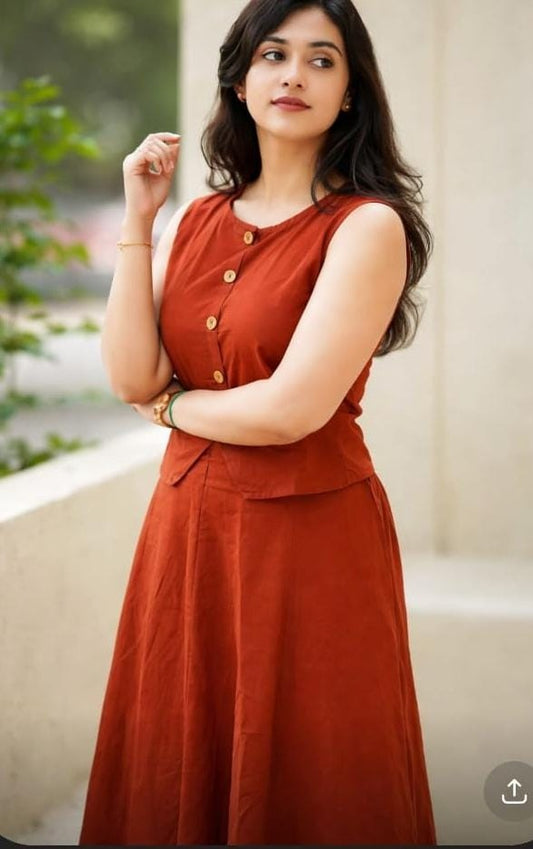 Bagrubazzar Timeless Top & Skirt Co-Ord Set for Women