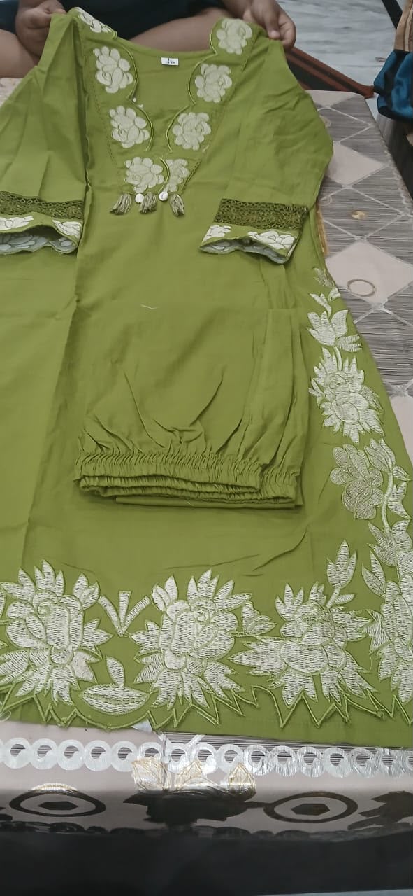Bagrubazzar Premium Taj Cotton Party Wear Dress for Women
