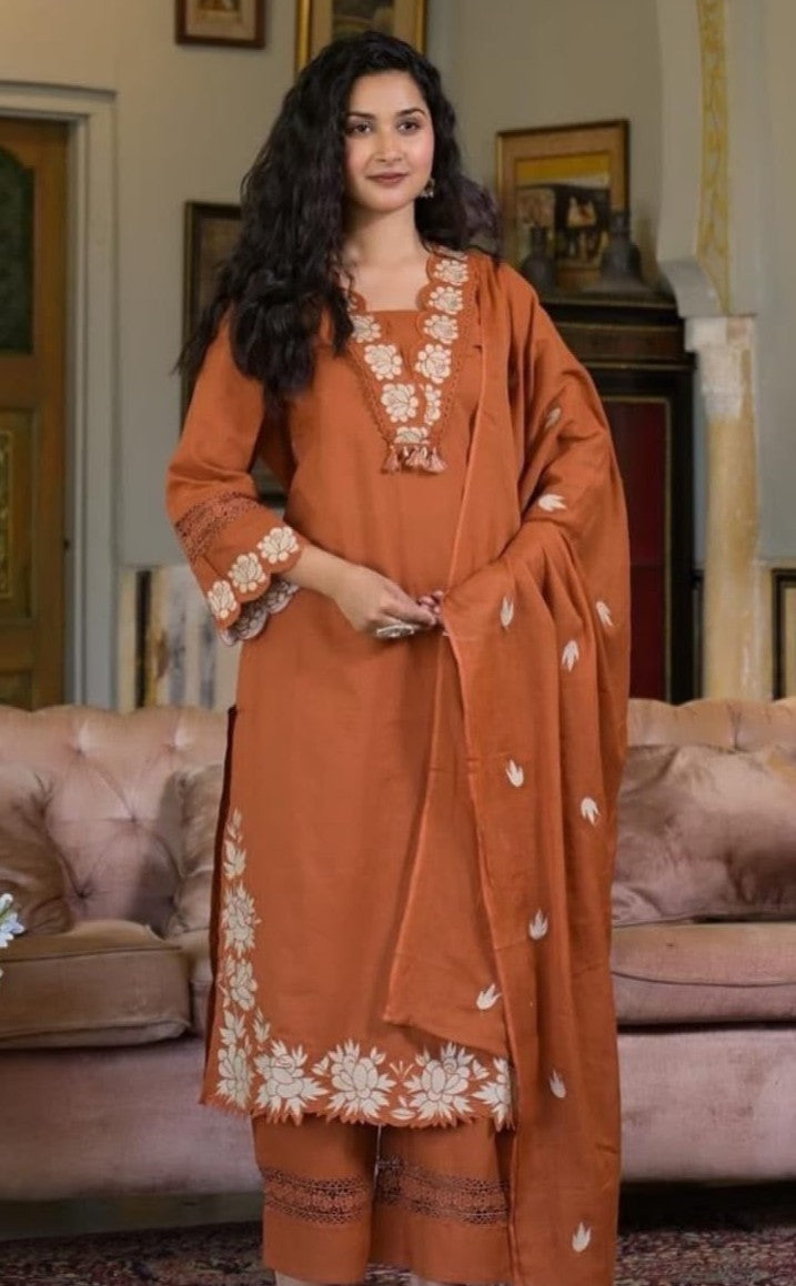 Bagrubazzar Premium Taj Cotton Party Wear Dress for Women