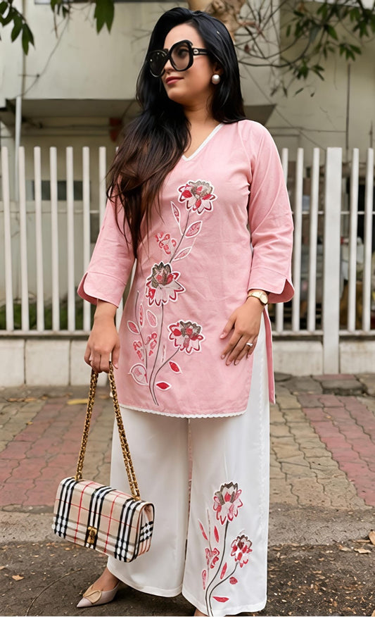 Bagrubazzar Premium Embroidered Co-Ord Set for Women
